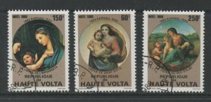 Thematic Stamps Others - UPPER VOLTA 1980 XMAS 3v 582/4 used