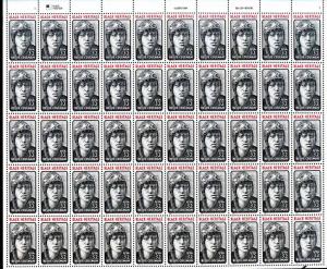 U.S. 1995 #2956, Bessie Coleman pane of 50 - below face