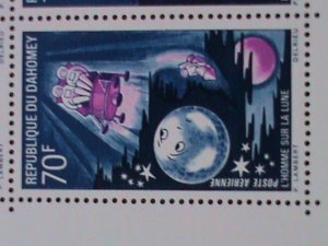 DAHOMEY-1969- MEN FIRST STEPPED ON THE MOON-U.S.A - MNH S/S VERY FINE