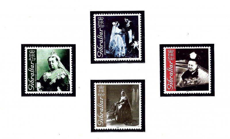 Gibraltar 860-63 MNH 2001 Queen Victoria  (KA)