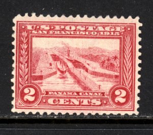 SCOTT 398 1913 2 CENT PANAMA PACIFIC EXPOSITION ISSUE MH OG VF CAT $16!