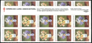 US, American Lung Association Seals, 1994, MNH folded as issued