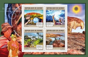 GUINEA - 2011 - Solar Eclipses 2012 - Perf 4v Sheet - Mint Never Hinged