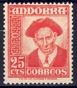 Andorra, Sp. #41* NH  CV $6.95
