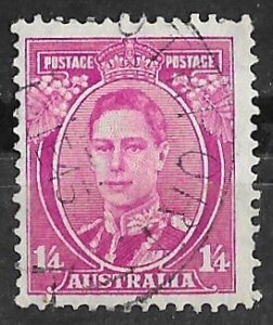 Australia  # 176 George VI    1sh4d. 1938     (1)  VF Used