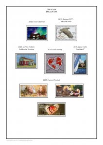 ÅLAND ALAND  ISLANDS 1984-2021 PDF (DIGITAL)  STAMP ALBUM PAGES