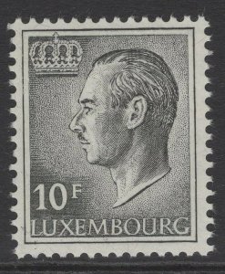 LUXEMBOURG SG766a 1975 10f BLACK MNH