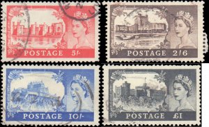 Great Britain #309-312, Complete Set(4), 1955, Used