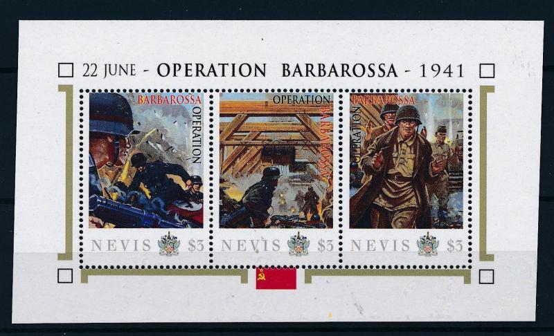 [81044] Nevis 2011 Second World war Operation Barbarossa Sheet MNH