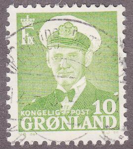 Greenland 30 USED 1950 King Frederik IX