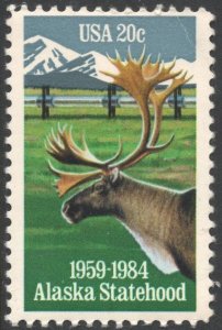 SC#2066 20¢ Alaska Statehood, 25th Anniversary Single (1984) MNH*