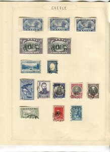 GREECE; Early 1900s issues useful mint & used group on album page