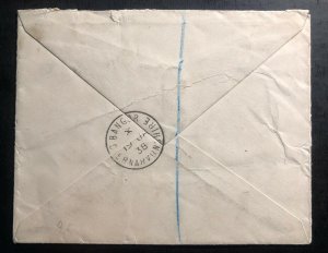 1938 Bangor Scotland England Express Delivery Cover To Sheffield