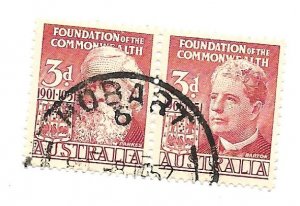 Australia 1951 - Pair - Scott #241A *