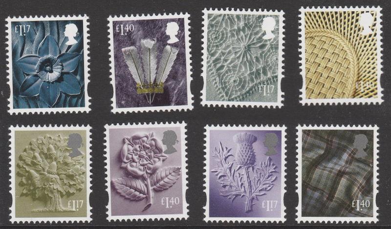 GB Country Definitive set 8 MNH 2017