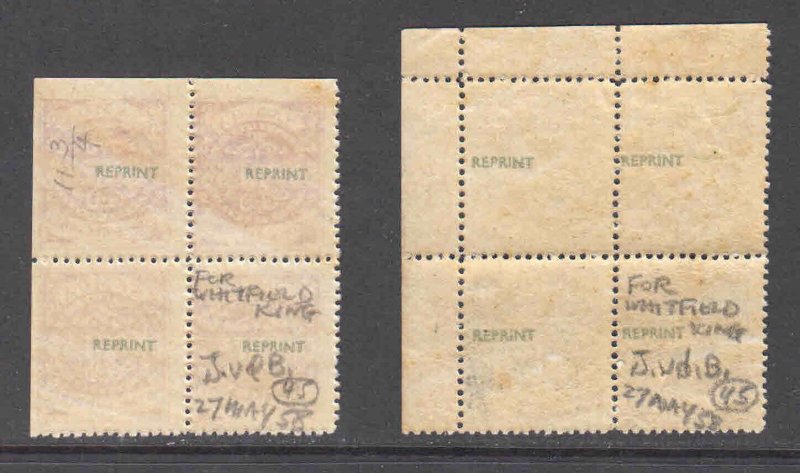 SAMOA COLLECTION LOT REPRINTS BLOCKS x2 #1 $$$$$$$