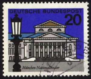 W. Germany Sc# 872  National Theater, Munich cancelled