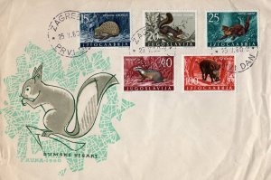 Yugoslavia 1960 Forest Mammals Cover