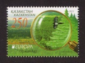 Kazakhstan Sc# 639 MNH Europa 2011 / Forests
