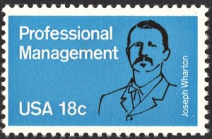 SC#1920 18¢ Professional Management Single (1981) MNH