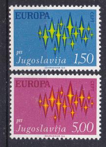 Yugoslavia  1100-1 MNH 1972 Europa