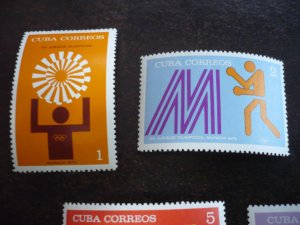 Stamps - Cuba - Scott# 1715-1722 - Mint Hinged Set of 7 Stamps + Souvenir Sheet