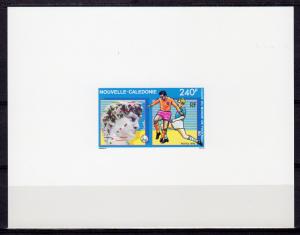 New Caledonia 1990 Sc#637 Italy World Cup FIFA Deluxe Souvenir Sheet Imperf.MNH