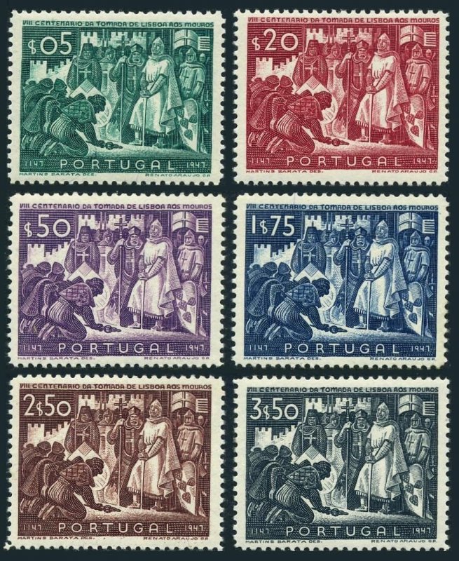 Portugal 683-688, MNH. Mi 714-719. Conquest of Lisbon from the Moors, 800th Ann.