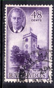 Barbados 1950 KGV1 48 ct St Michaels Cathedral used SG 279  ( J849 )