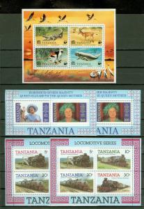 EDW1949SELL : TANZANIA Nice all VF MNH collection of Cplt sets & S/S 1-2 of each