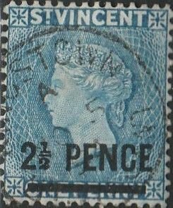 Saint Vincent, #56 Used  From 1890-91