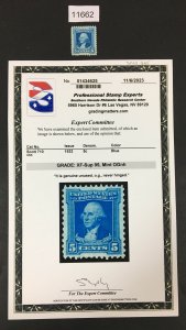 US STAMPS # 710 MINT OG NH ** PSE GRADED XF-SUP 95 CERT** SMQ $65 LOT #11662