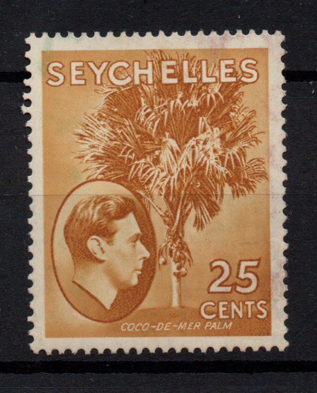 Seychelles KGVI 1938 25c ochre mint LHM SG141 WS22743