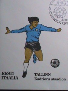 ESTONIA-FDC COVER-1993 WORLD CUP SOCCER-ITALY MNH COVER -VERY FINE