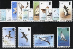 Falkland Islands Deps 1987 QEII Birds set complete superb MNH. SG 161-175.
