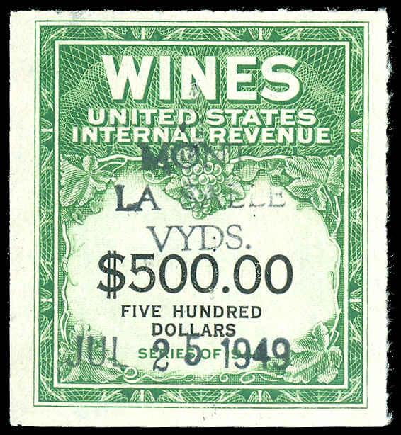 U.S. REV. WINES RE166  Used (ID # 84921)