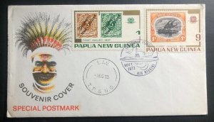 1973 Pom Papua New Guinea First Flight Souvenir Cover To Lae