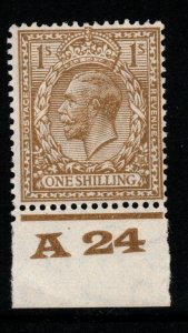 GB SG429 N45(2) 1924 1/= BUFF-BROWN CONTROL A24 MTD MINT