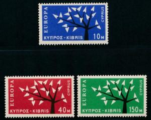 CYPRUS 219-221 MINT NH, EUROPA