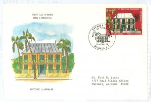 New Caledonia 445 1979 Historic Landmark, addressed, Postal Commerative Society FDC