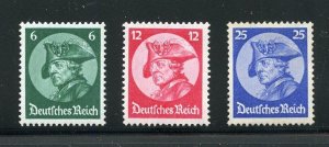 GERMANY DEUTSCHES REICH SCOTT #398/400 FREDERICK THE GREAT  MINT NEVER HINGED