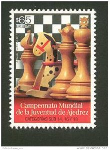 2017 WORLD YOUTH CHESS CHAMPIONSHIP URUGUAY MNH STAMP HORSE TOY BOARD GAMES +...