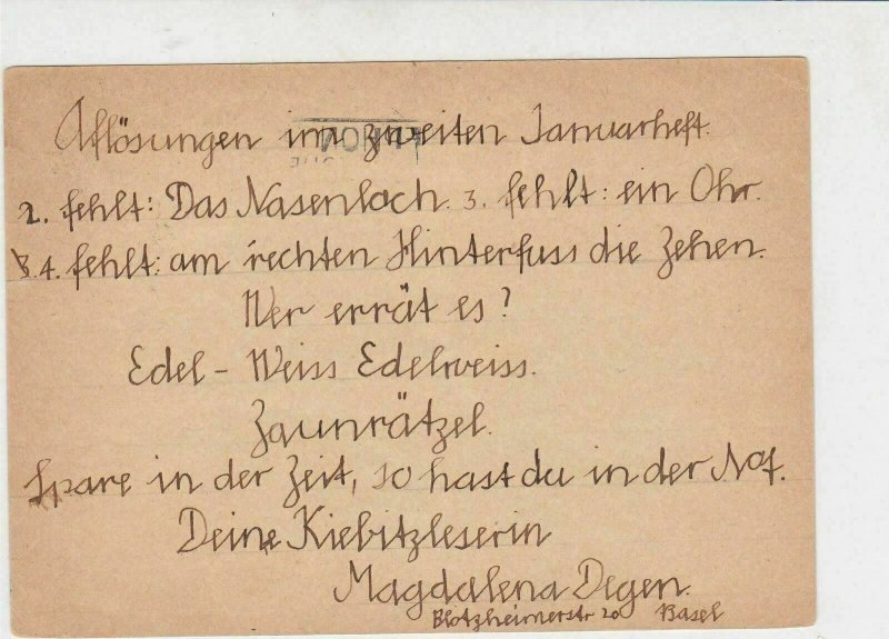 Switzerland 1932 Basel Cancel Telephon Slogan Man Stamp Postcard to Wien Rf30559 