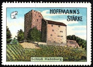 Vintage Circa 1910s–1920s Germany Poster Stamp Hoffmann’s Starch Habsburg Castle