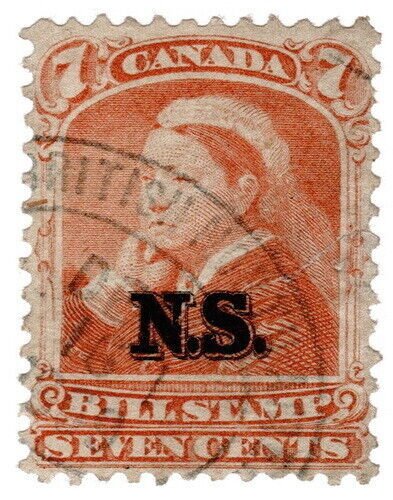 (I.B) Canada Revenue : Nova Scotia Bill Stamp 7c