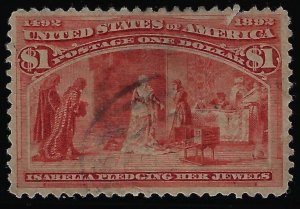 Scott #241 - VF-Used - Showpiece. Nice appearance – SCV $525