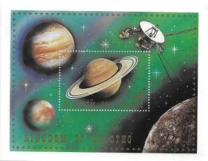 1981    LESOTHO  -  SG.  MS  436   -  VOYAGER  -  SATURN  -  MNH