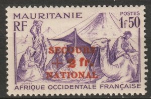 Mauritania 1941 Sc B11 MLH*