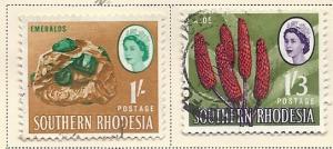 Southern Rhodesia #102-103 (U)  CV $0.40