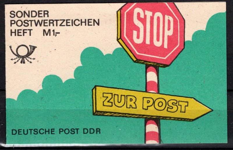 German DDR Scott # 2738 (10), mint nh, cpl booklet, Mi # SMHD 39